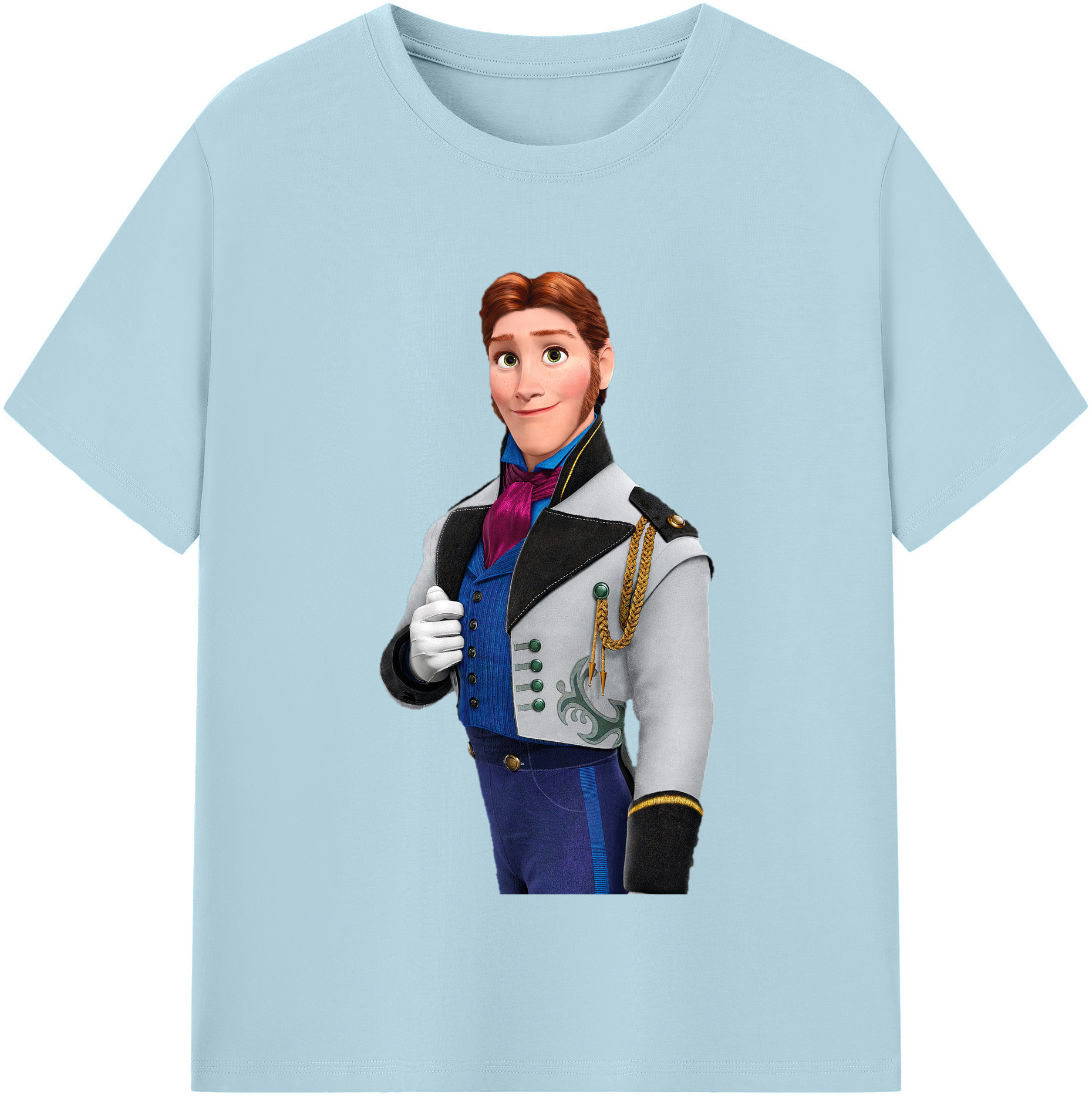 （画像用） アナと雪の女王 アンナ エルサ Frozen Anna Elsa 綿100％半袖Tシャツ（フロントプリント）